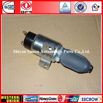 6BT5.9 excavator parts elctric diesel engine stop solenoid valve 3864274 