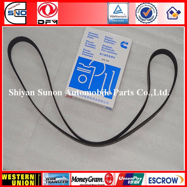 Auto diesel engine parts Ploy V Ribbed belt 8PK1780 3289268 3934964