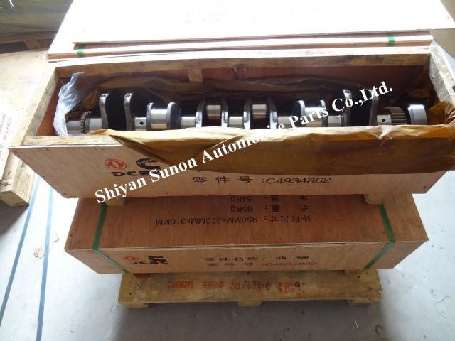 ISDe diesel engine forged crankshaft 4934862 for Dongfeng truck Excavator 