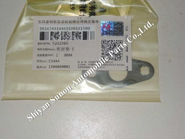 Holset turbocharger oil drain gasket 4891288 5262986