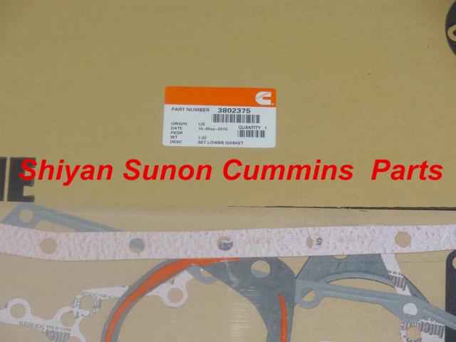 diesel engine parts 4BT lower gasket set kit 3802375