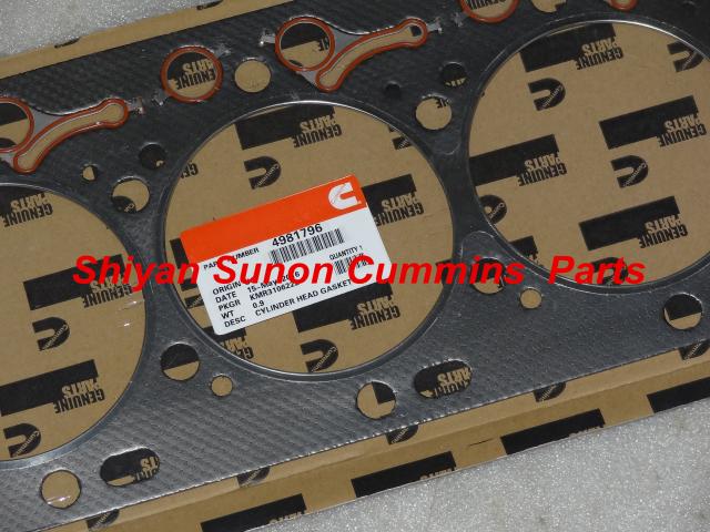 Original ISLe 6L8.9 Cummins Engine cylinder head gasket 3967059 4981796