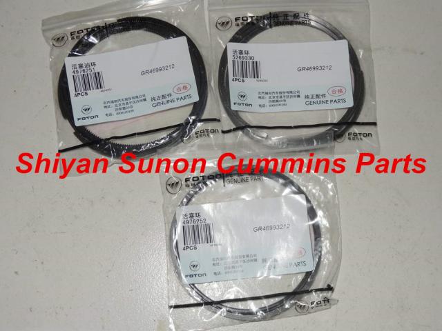 Foton ISF diesel engine parts piston ring 4976252 5269330 4976251