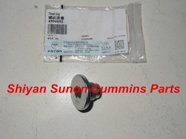 cummins isf2.8 oil drain plug 4994692